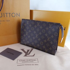 LOUIS VUITTON TOILETRY POUCH %100 hakiki vejital deri